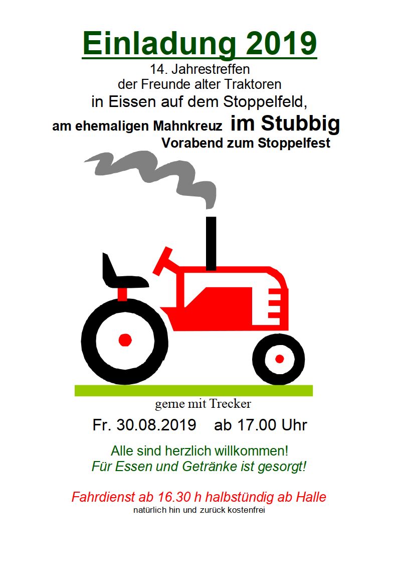 Plakat Treckertreffen 2019