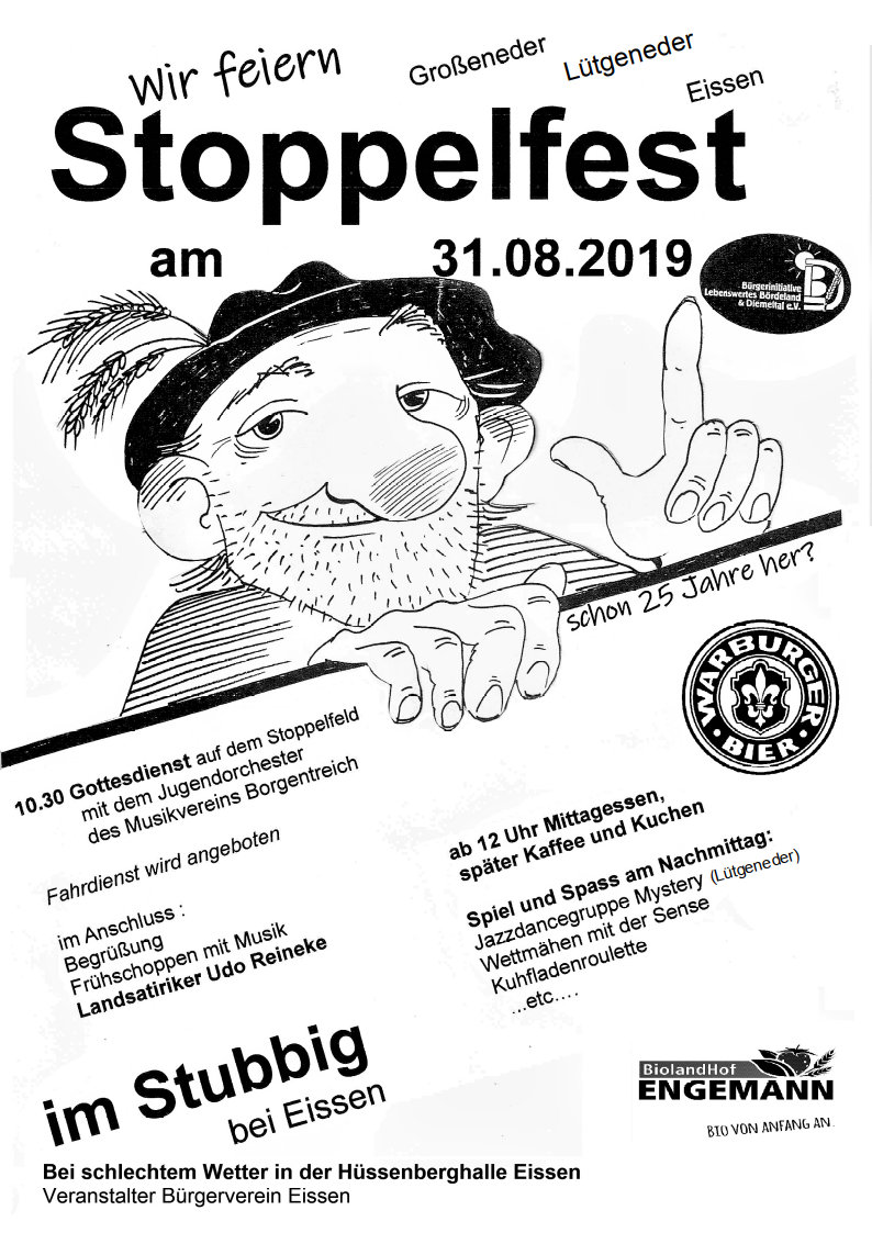Plakat Stoppelfest 2019