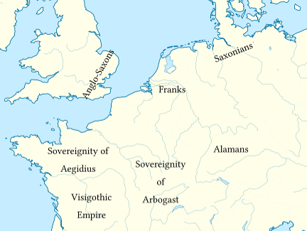 Die Franken um 450 n. Chr.